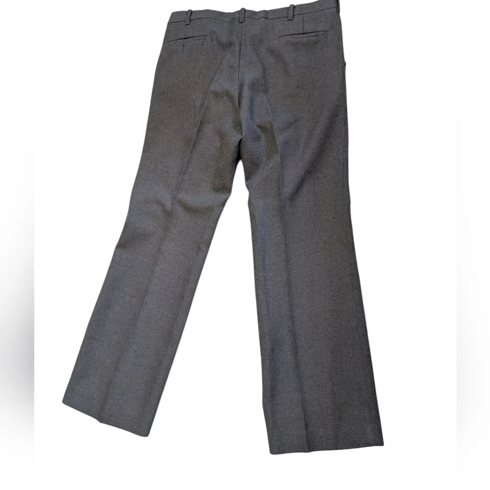 Vintage 70s 80s Men's‎ Gray Poly Dress Pants